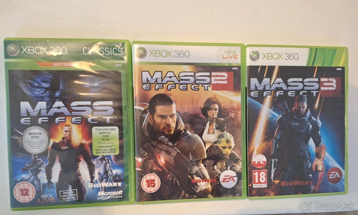 MASS EFFECT 1 + 2 + 3 - Xbox 360