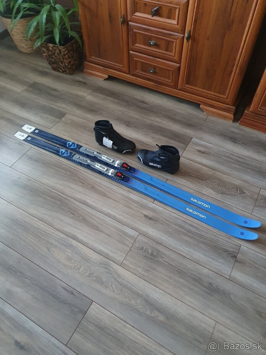 Predam novy BC bezkovy set,SALOMON,163 cm,SNS,c.40,supiny