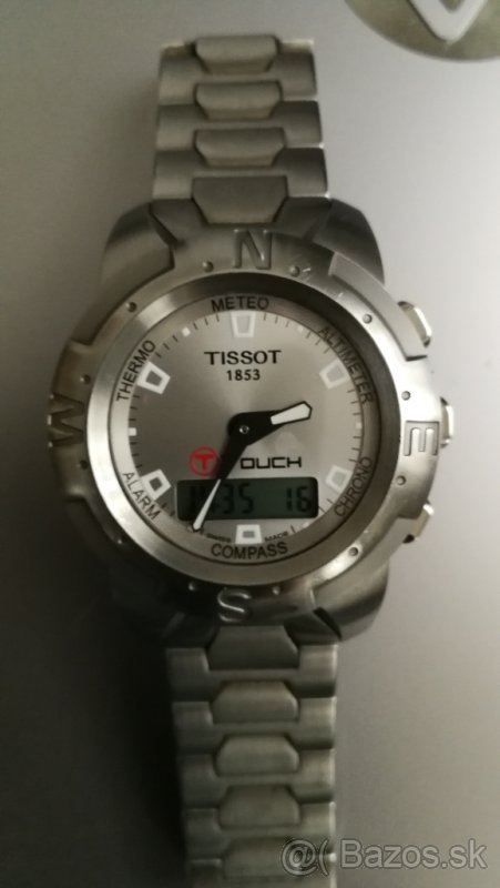 Predam zafírové dotykové hodinky Tissot T-Touch 1853