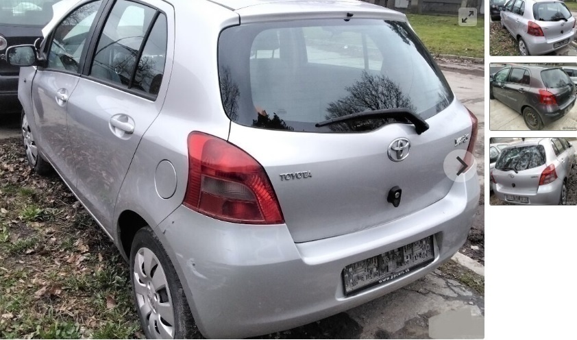 Toyota Yaris 1.0 2007 predám prevodovku,  DVERE, PIATE DVERE