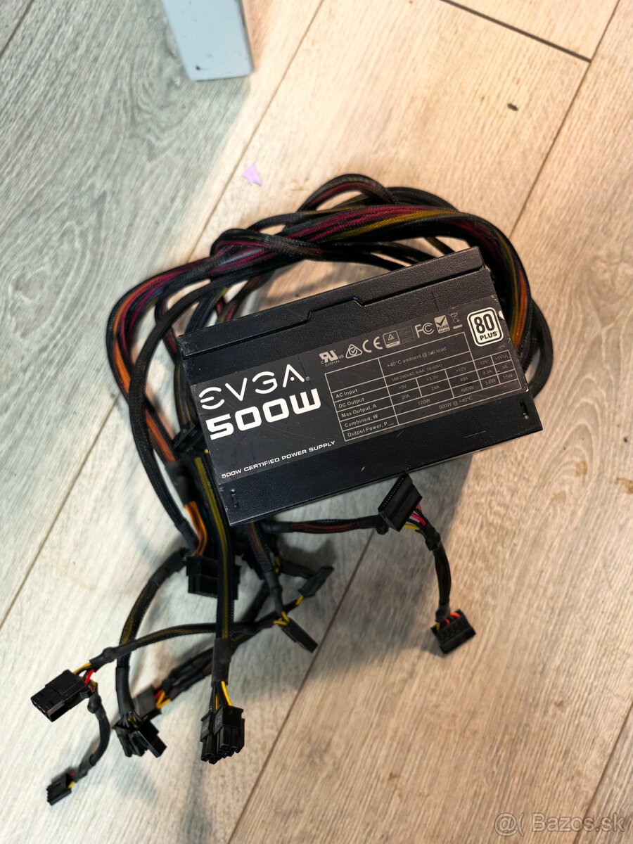 PSU počítačový zdroj EVGA 500W 80plus