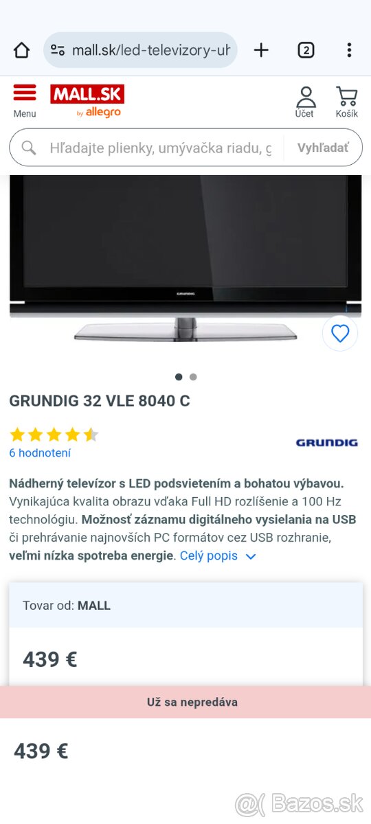 GRUNDIG 32 VLE 8040 C