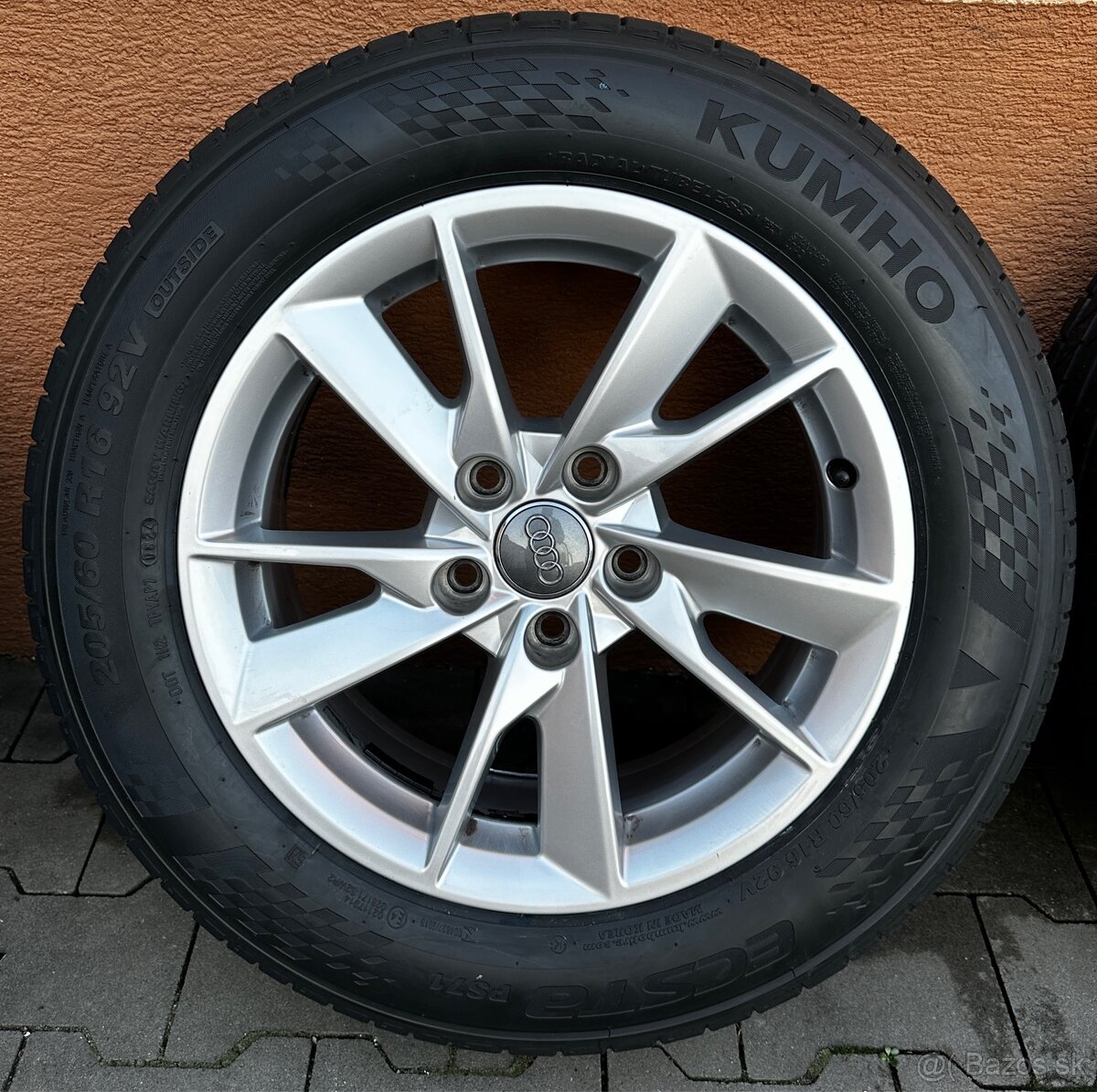 5x112 R16 7J ET35 Audi A4 B9 + 205/60 R16 letné (2024)