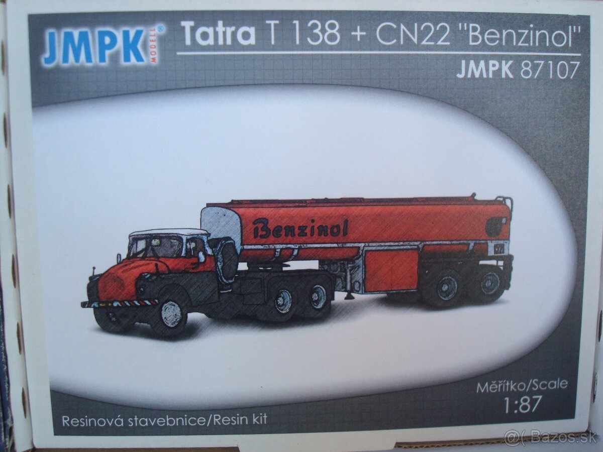 Stavebnica Tatra 138 Benzinol H0 1:87