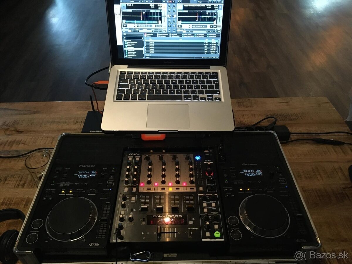 predam komplet set 2xCDJ350+Denon mix+MacbookPro