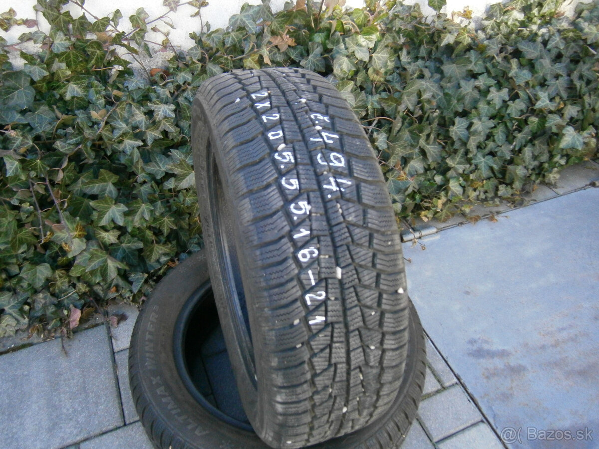 Predám 2x zimné pneu GENERAL 205/55 R16 94HXL