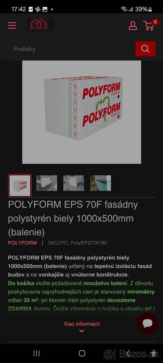 Fasádny polystyren.