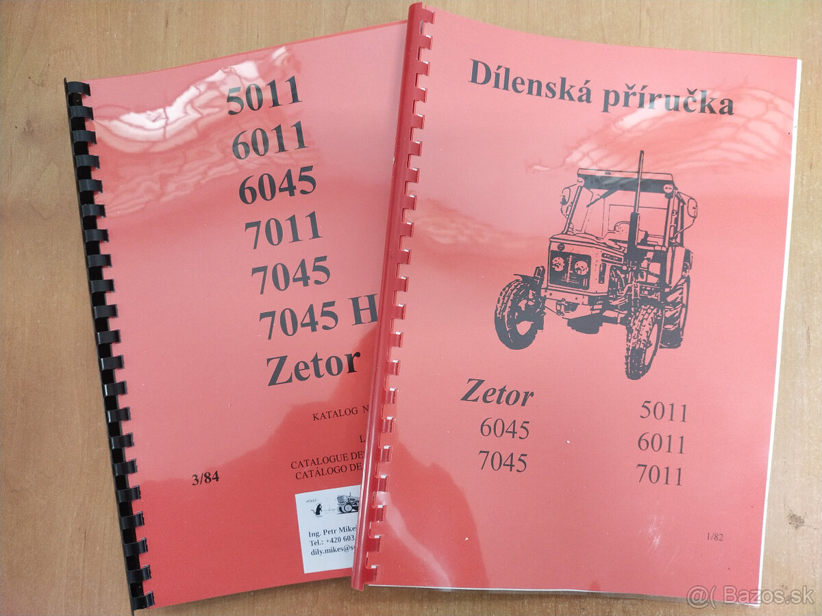 Katalóg a dielenská príručka na Zetor 5011 - 7045