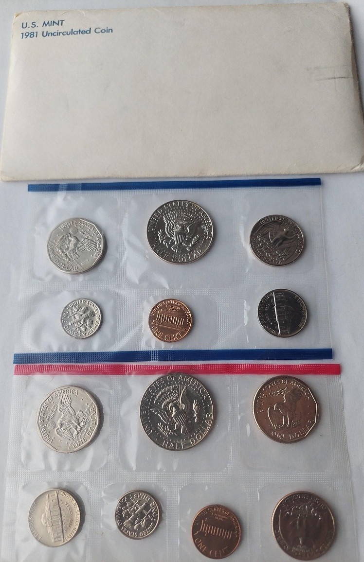 United States Mint set 1980/81 sada minci