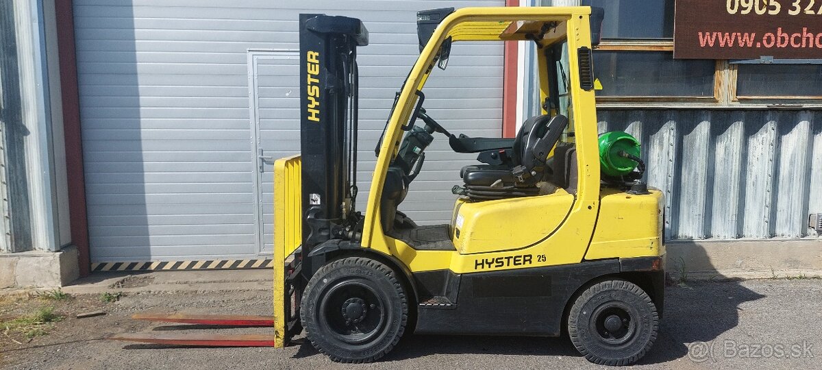 vzv Hyster H2.5 FT, pohon LPG nosnosť 2,5 t rok v. 2014