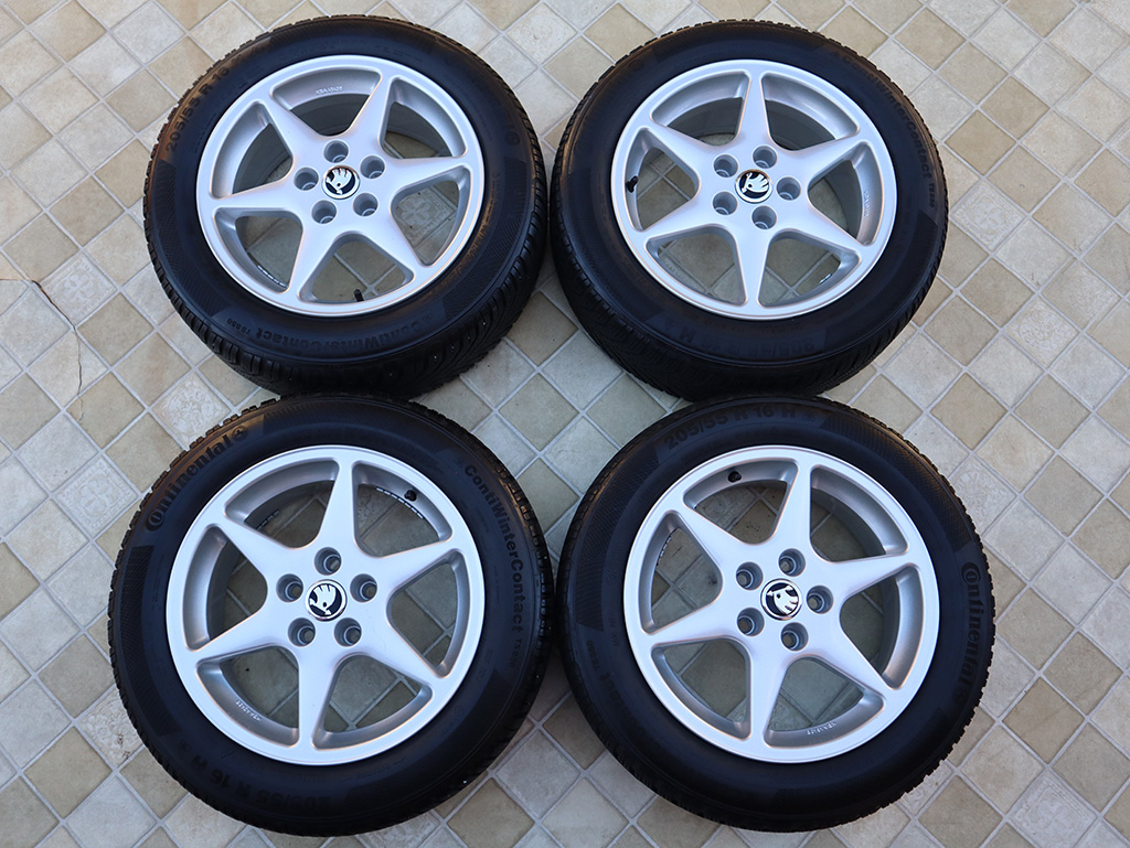 16" Alu kola = 5x112 = ŠKODA – ZÁNOVNÍ ZIMNÍ 205/55R16