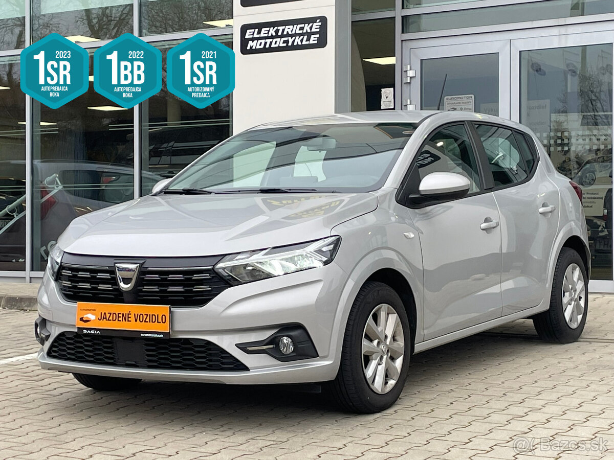 Dacia Sandero 1,0 TCe LPG 1.majiteľ, servisná historia