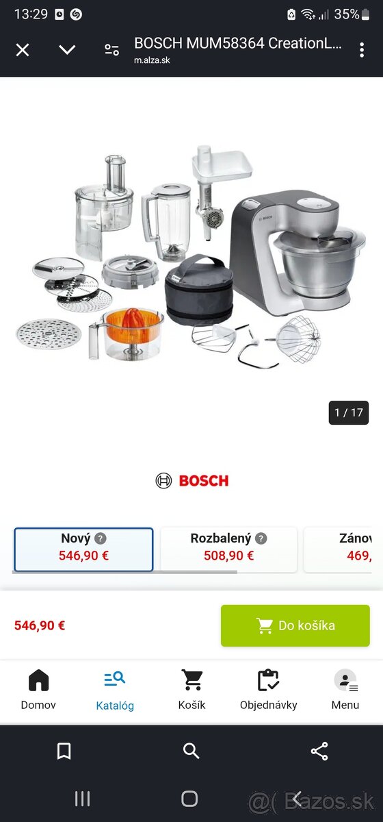 Predám kuchynský robot Bosch MUM 5