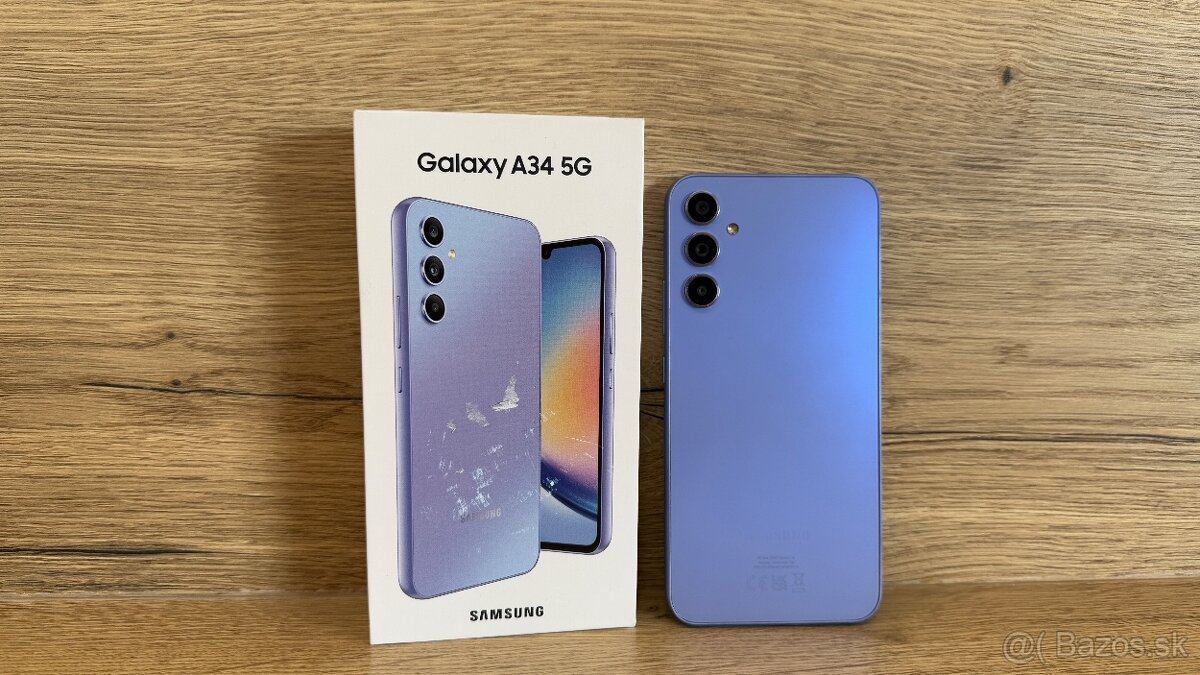 SAMSUNG Galaxy A34 5G 8GB 256GB Awesome Violet