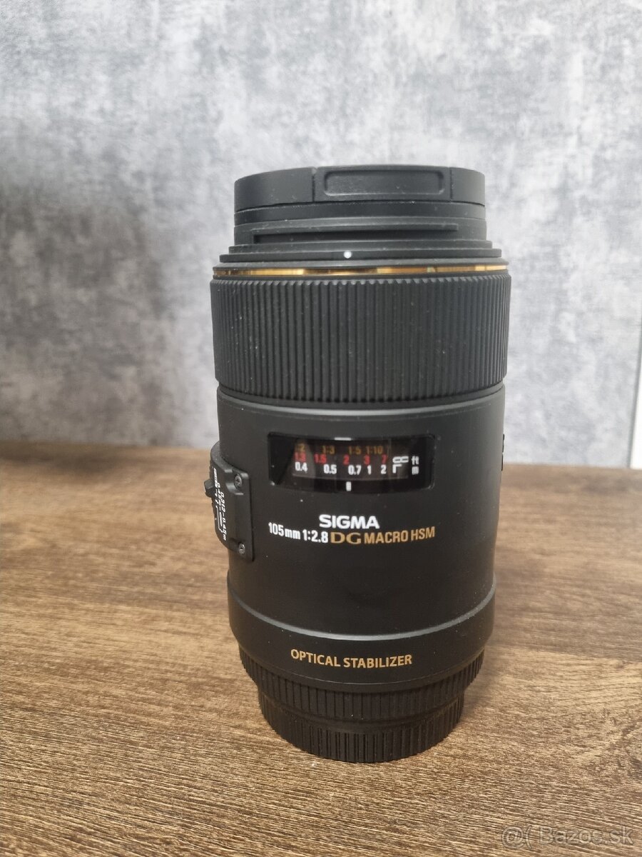 SIGMA 105 mm F2.8 MACRO EX DG OS HSM pre Canon