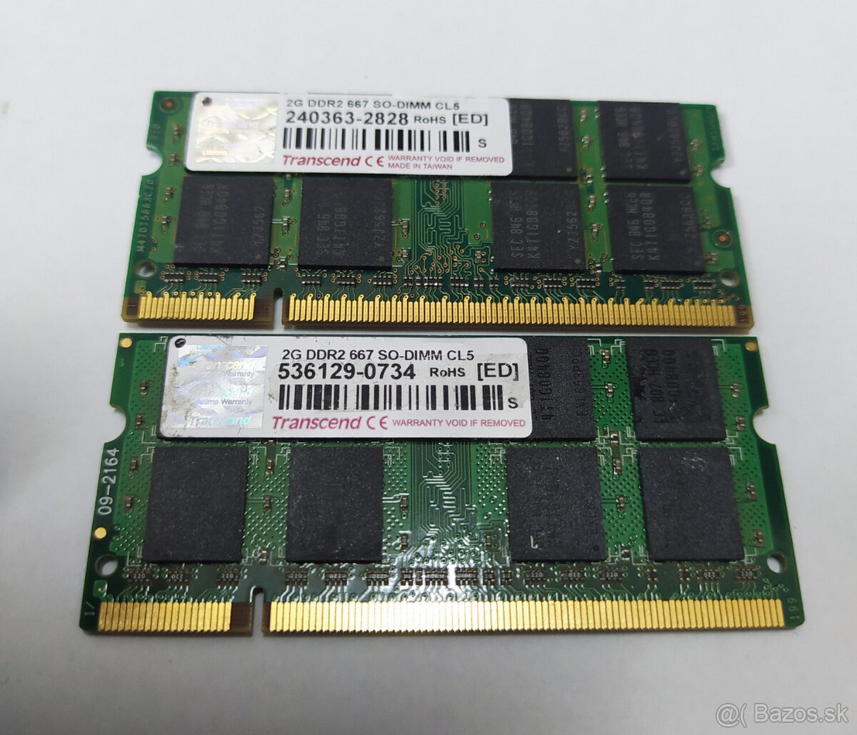 SODIMM DDR2 4GB /2x 2GB/, solo 2GB