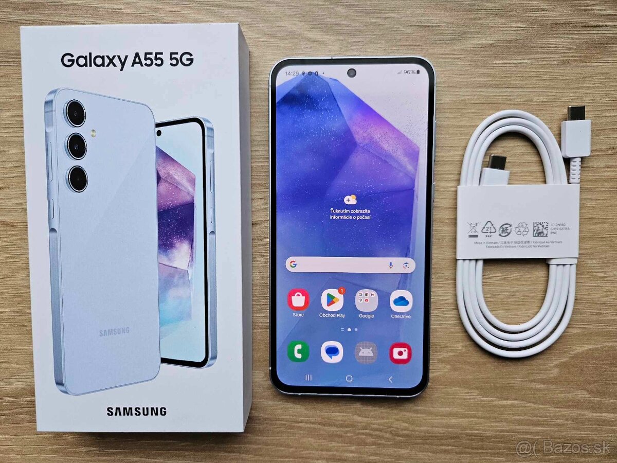 Samsung Galaxy A55 5G 8GB/256 GB, awesome iceblue, zaruka