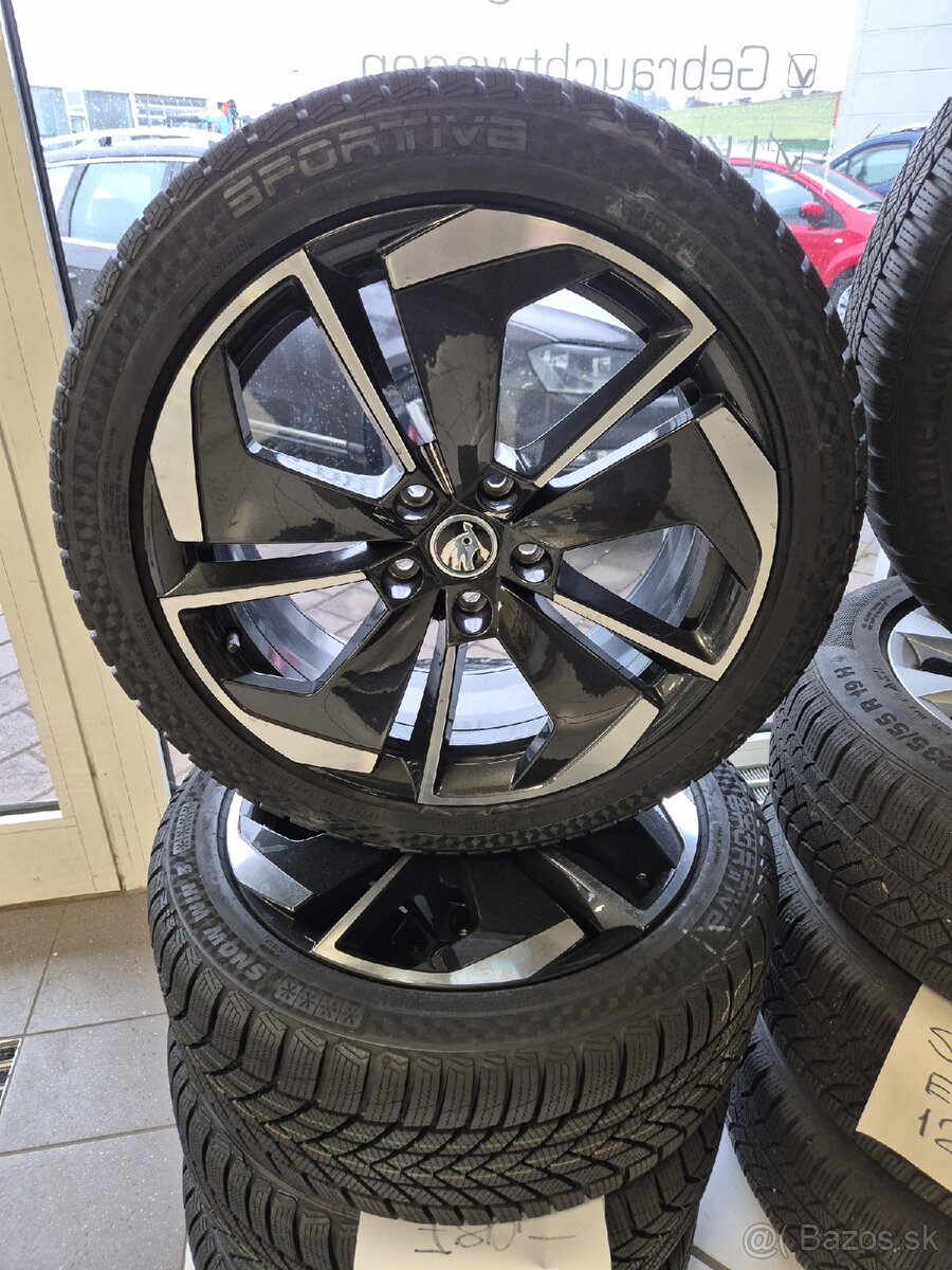 Predám origo.disky Škoda 5x112 R18 a upne nove zimne pneu.