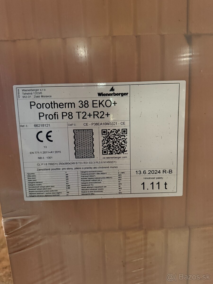 Porotherm 38 EKO+ Profi P8