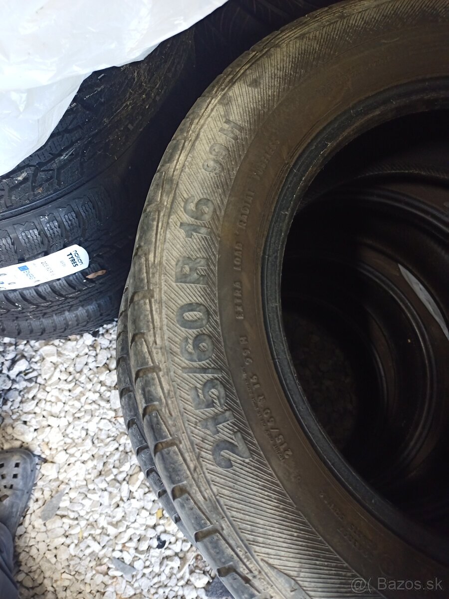 Predám sadu letných pneu 215/60r16