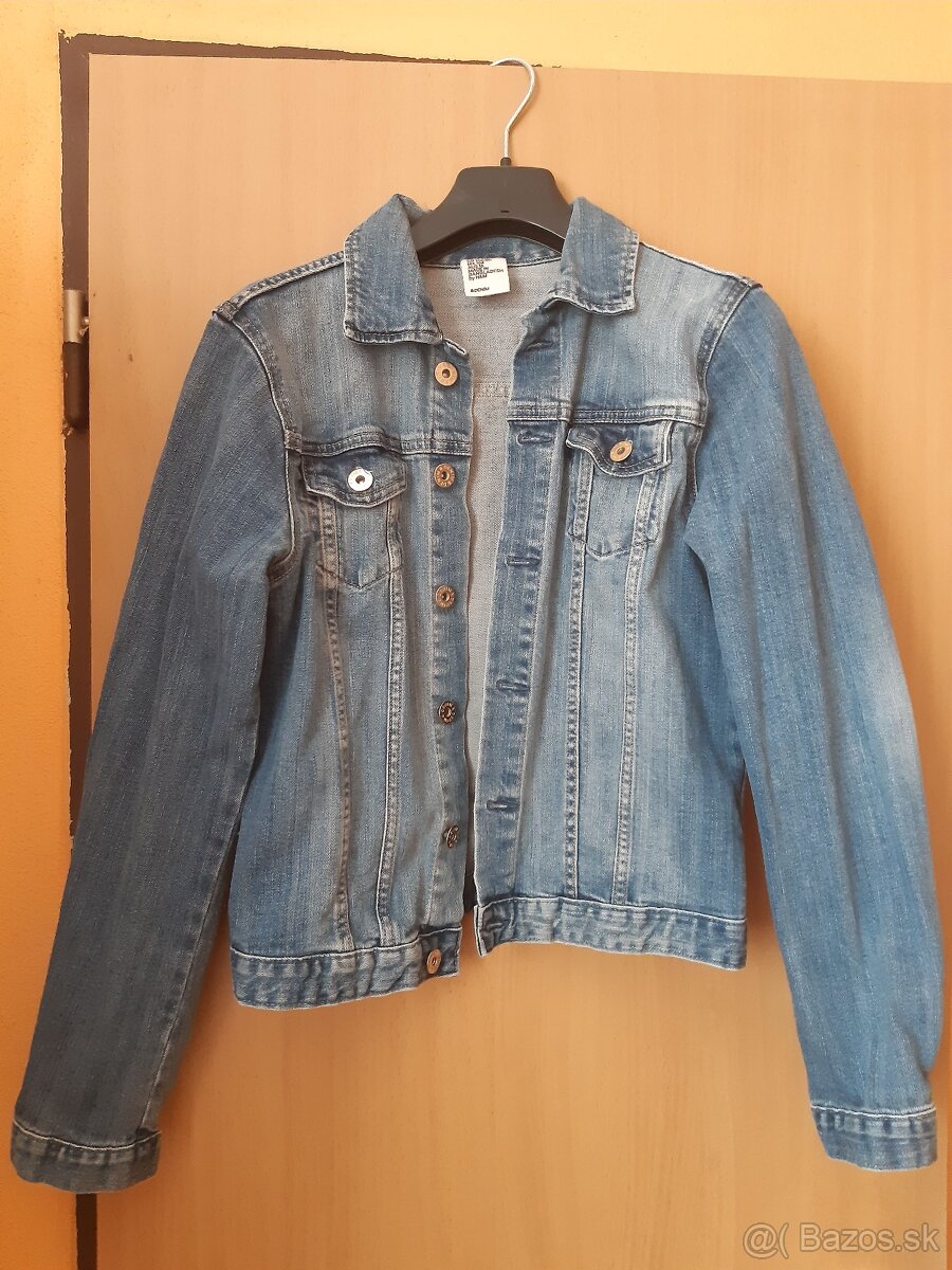 Rifľová bundička - zn. H&M a Denim