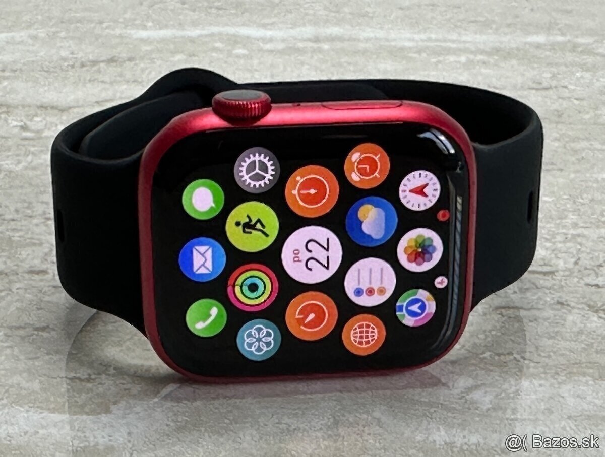 Apple Watch 9 45 red (záruka: 16.7.2025, batéria 100%)