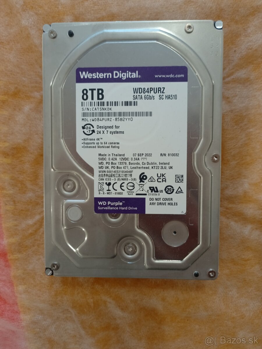 HDD western digital 8tb