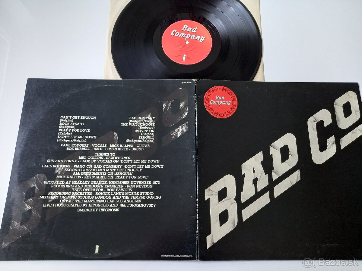 BAD COMPANY “1st “ /Island 1975/ vynikajuci hard rock debut