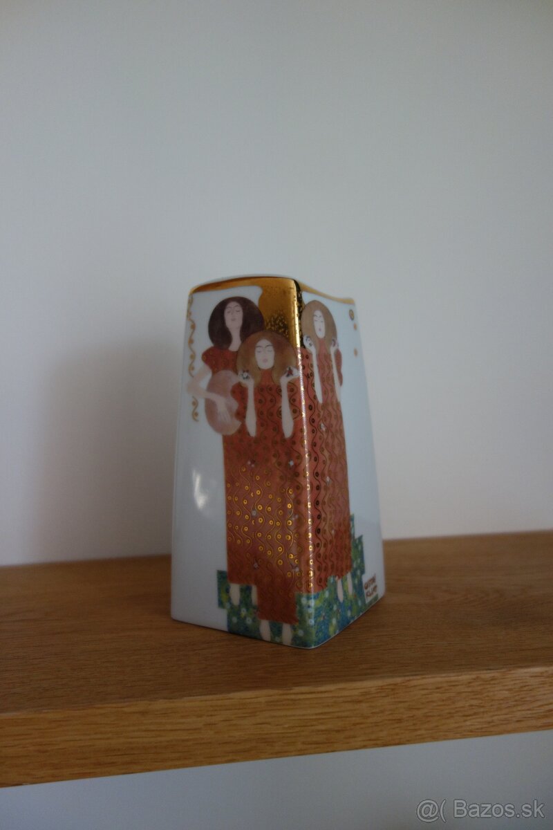 Porcelánový Gustav Klimt svietnik, limited