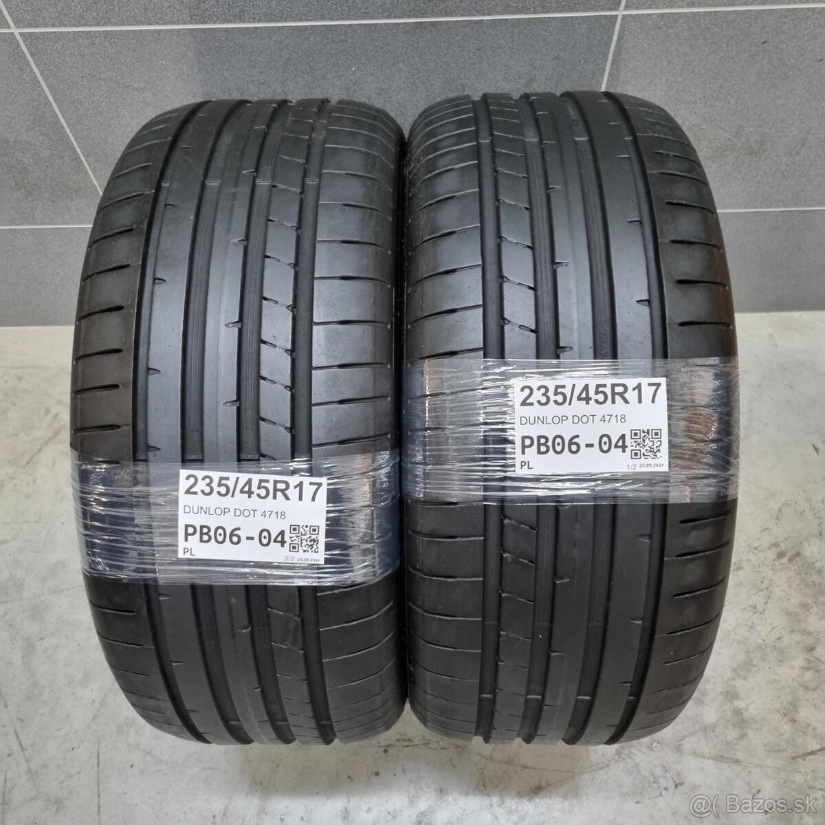 Letné pneumatiky 235/45 R17 DUNLOP DOT4718