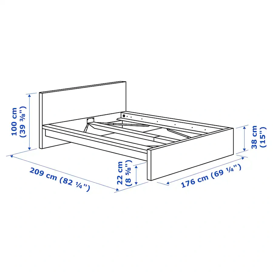 Predám manželskú posteľ IKEA Malm