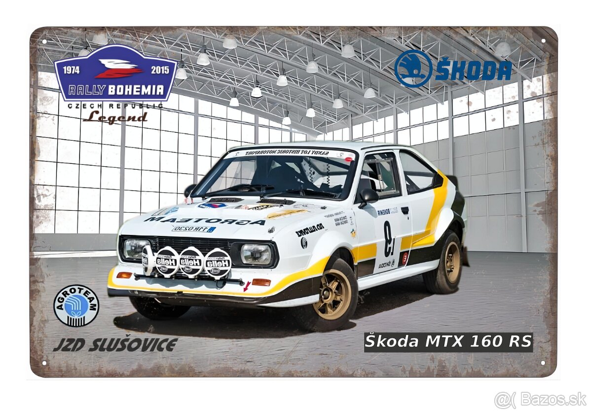 plechová cedule - Škoda MTX 160 RS 1984