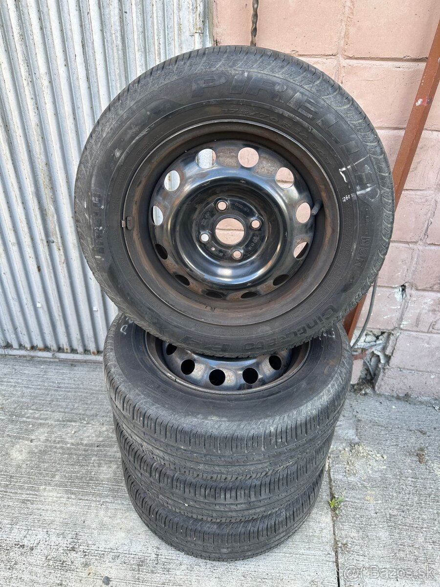 Letne pneumatiky PIRELLI 175/70 R14 na diskoch 4x100