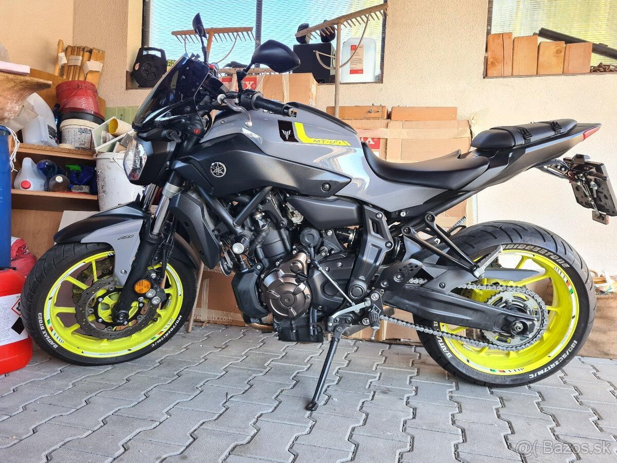 Yamaha MT07 55kw ABS TOP Stav