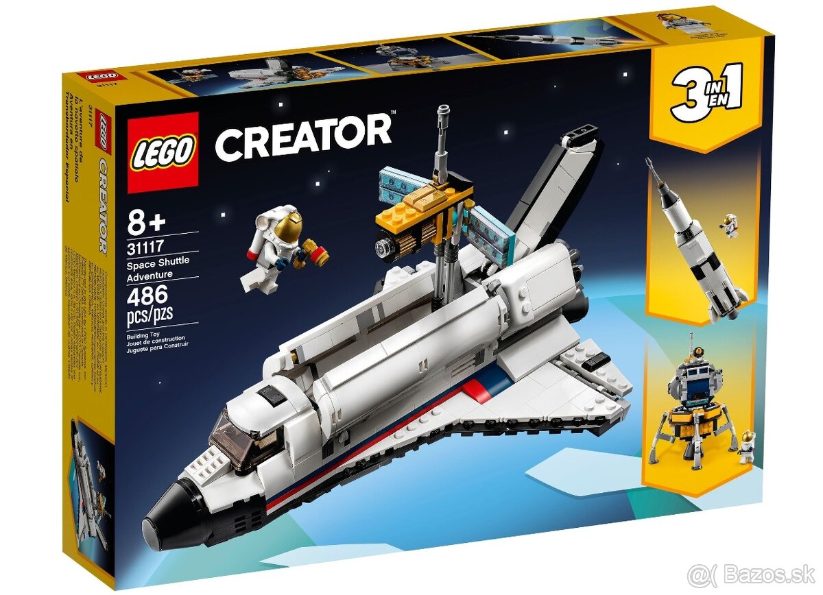 LEGO Creator 31117 - Vesmírne dobrodružstvo s raketoplánom