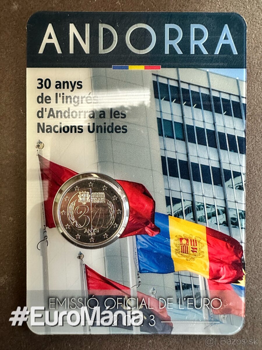 2 euro mince Andorra