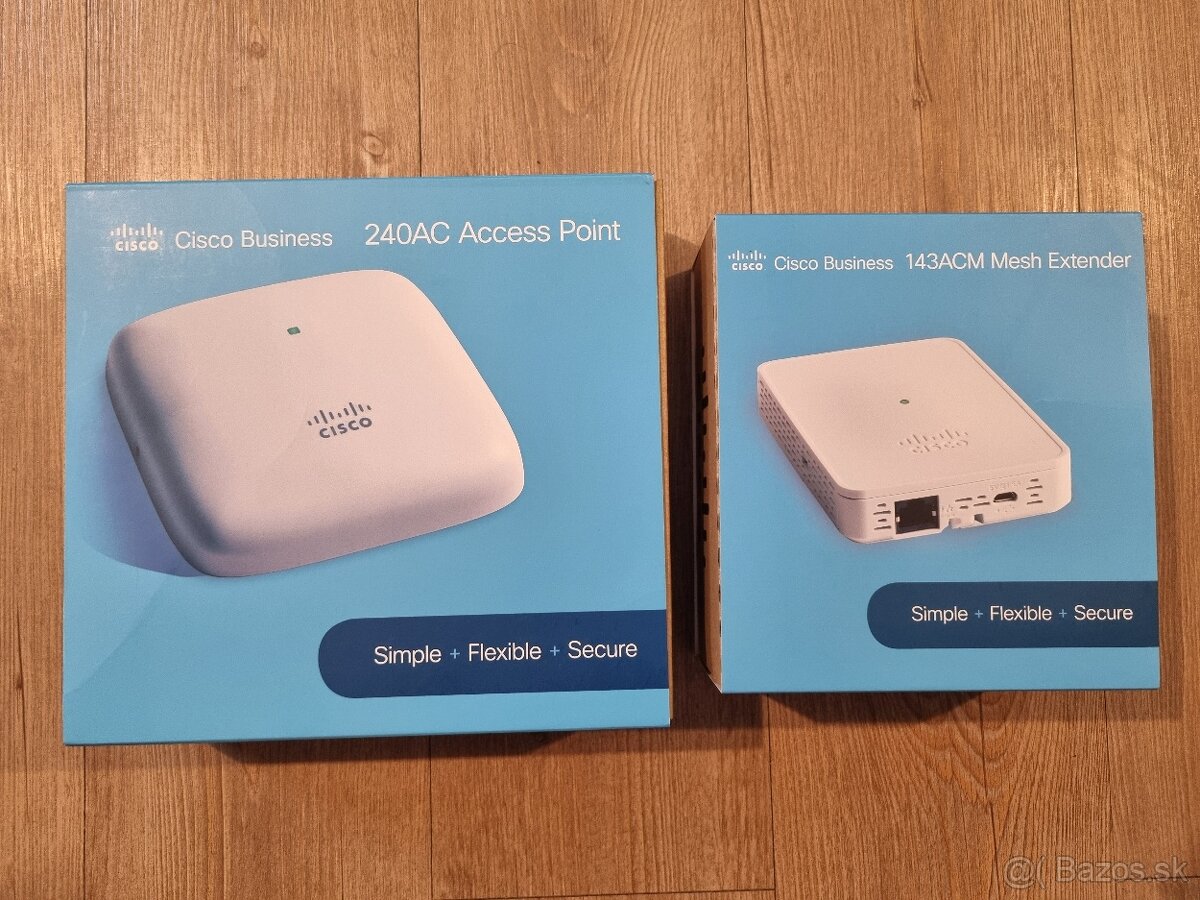 Cisco Wifi AP, Mesh Extender, PoE adaptér