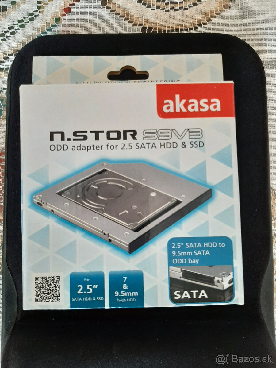 »»» Akasa 9.5mm šuflík pre 2.5“ HDD a SSD «««