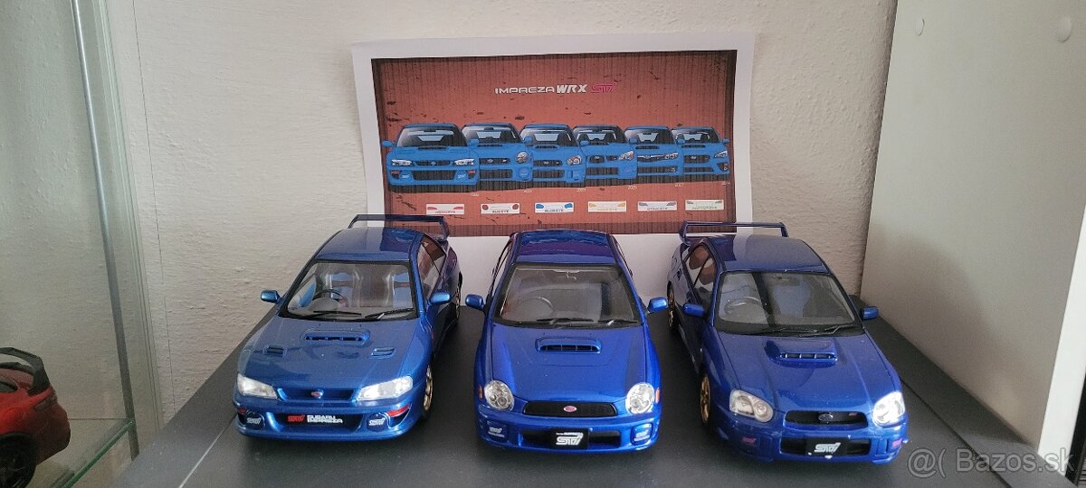 Kupim modely Subaru Impreza 1:18