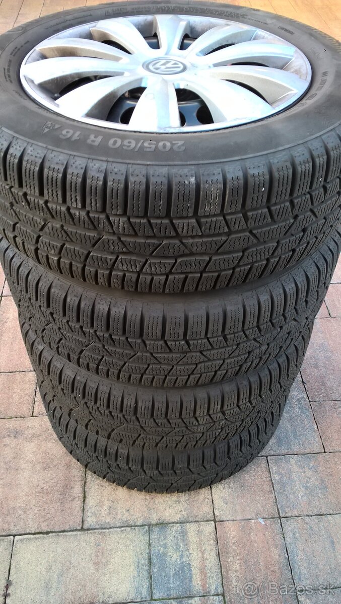 Disky 5x112 TOURAN 205/60 R16 96H ZIMA 8 mm LEN 159,99€/sada