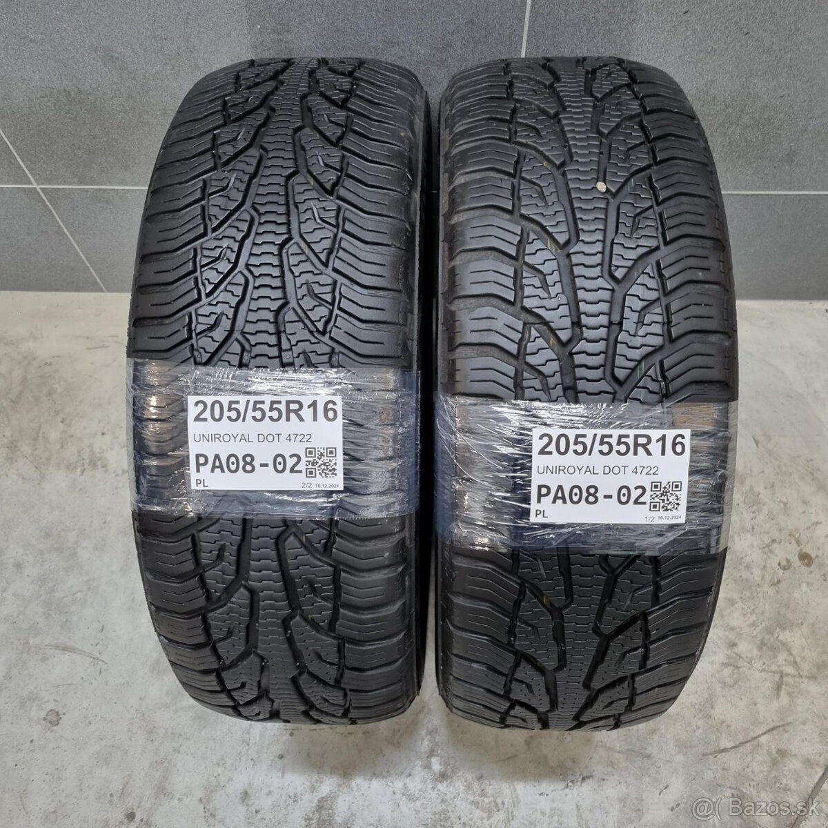 Celoročné pneumatiky 205/55 R16 UNIROYAL DOT4722