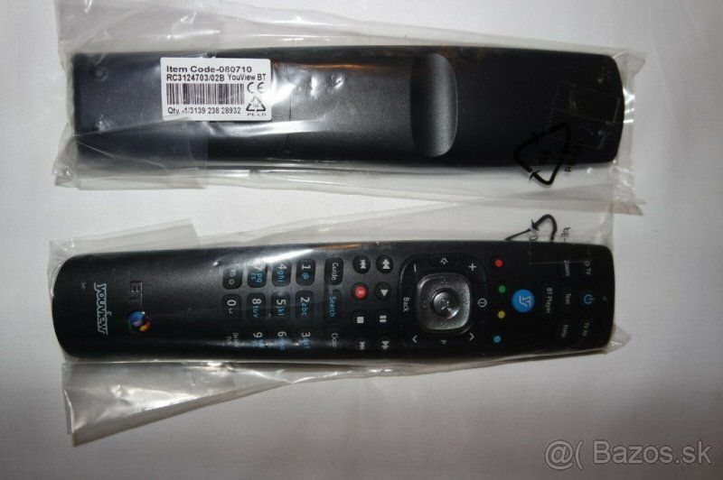 originálne diaľkové ovládanie BT YouView RC3124703 / 02B