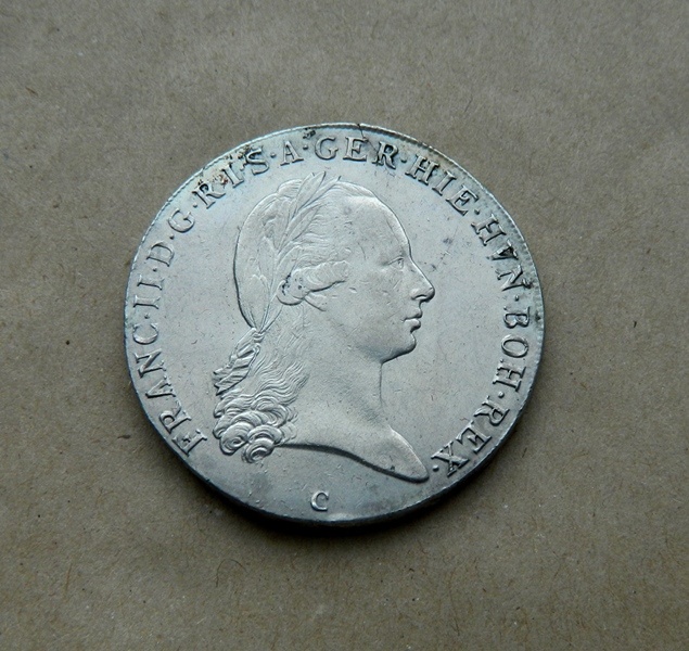 Predám 1 toliar 1796 C Franc II.