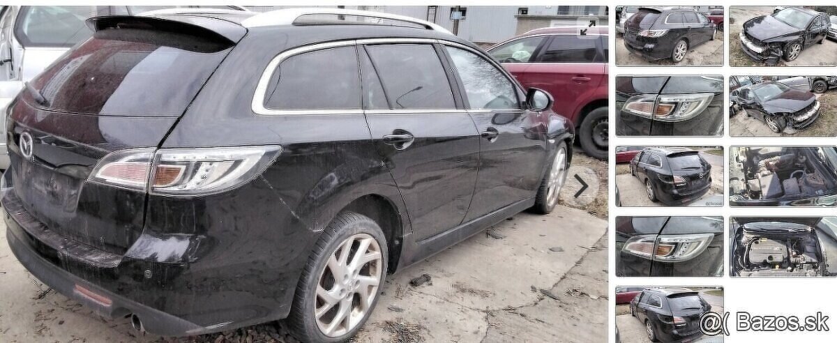 predám MOTOR, ZADNÉ SVETLÁ Mazda 6 2.2 D 2011 WAGON COMBI,