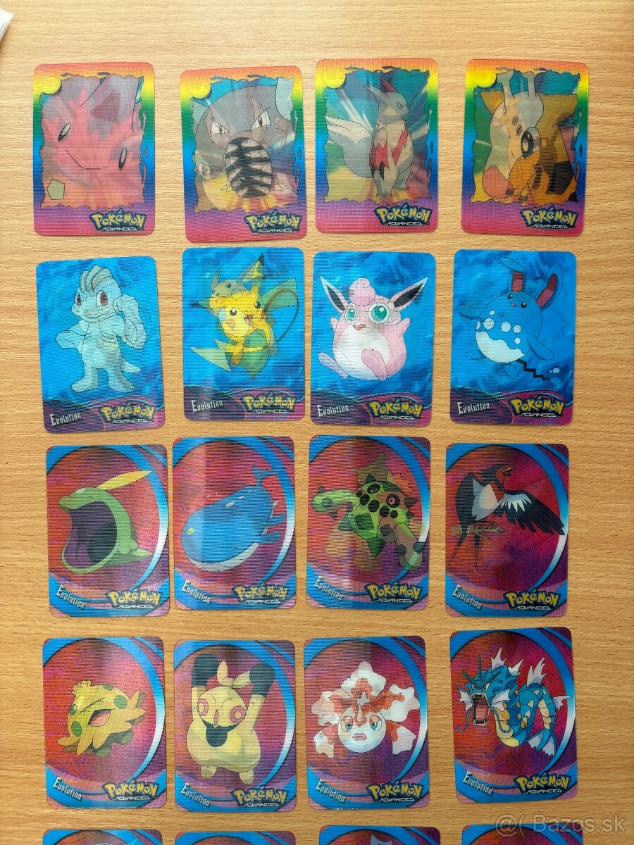 Pokémon advanced 2004 evolution action cards