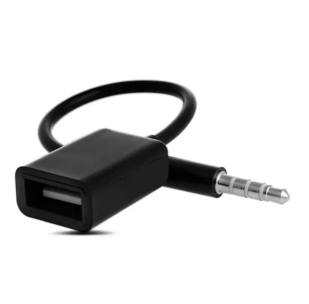 3,5 mm zástrčka AUX audio konektora na kábel kábla USB 2.0 p