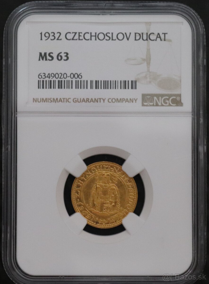 Svätováclavský dukát 1932 NGC MS 63