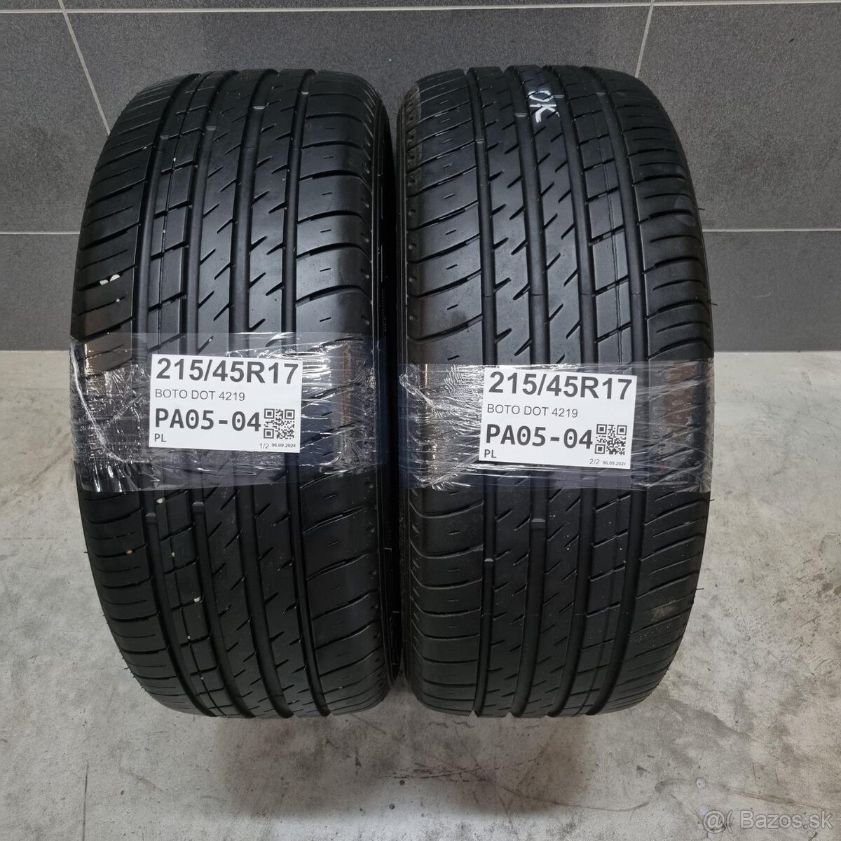 Letné pneumatiky 215/45 R17 BOTO DOT4219