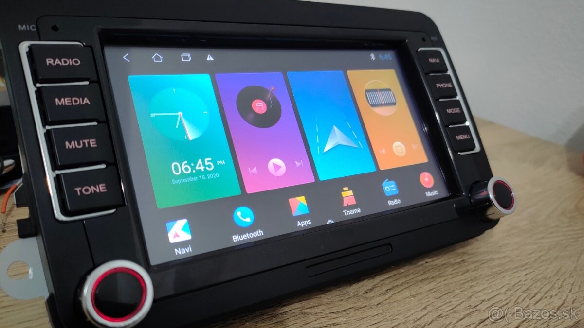 2DIN autorádio vw škoda Android usb