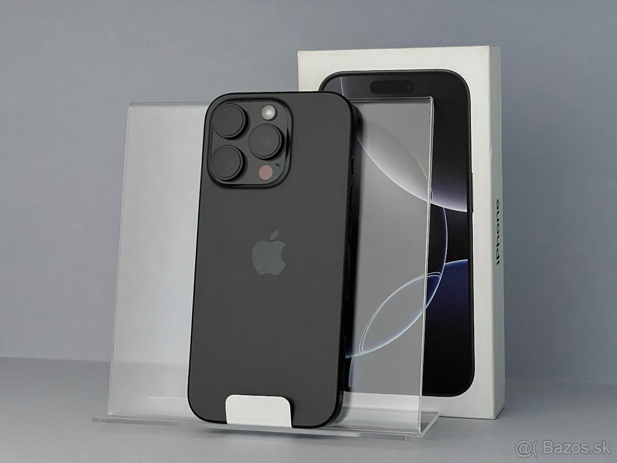 Nový Neaktivovaný iPhone 16 Pro 256GB BlackTitanium + Záruka